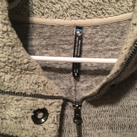 KUHL Womens Alaska Long Sweater Jacket Full Zip Gray Heather Knit Sz S Outdoor - Picture 3 of 9